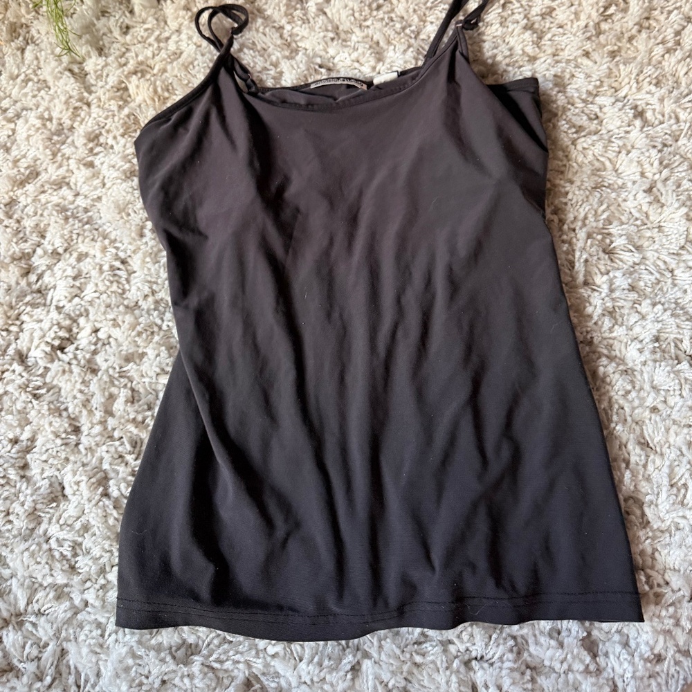 Elegant Envision studio sleek comfy material dark brown Women's Camisole. This e